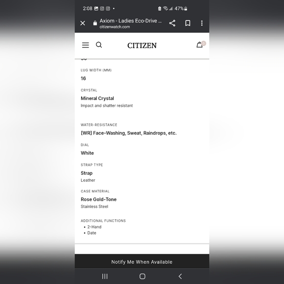 Citizen Eco Drive Watch - Picture 8 of 9